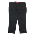 PRADA Womens Black Regular Woven Zip Trousers W32 L21 Classic Fit Straight Leg