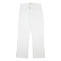 LEVI'S 529 Womens White Regular Bootcut Denim W28 L29 Zip Cotton Blend Jeans