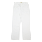 LEVI'S 529 Womens White Regular Bootcut Denim W28 L29 Zip Cotton Blend Jeans
