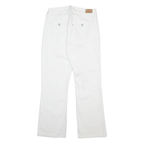 LEVI'S 529 Womens White Regular Bootcut Denim W28 L29 Zip Cotton Blend Jeans