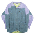 K2 Mens Blue & Purple Technical Zip Jacket S Woven Colourblock Outdoor Vintage