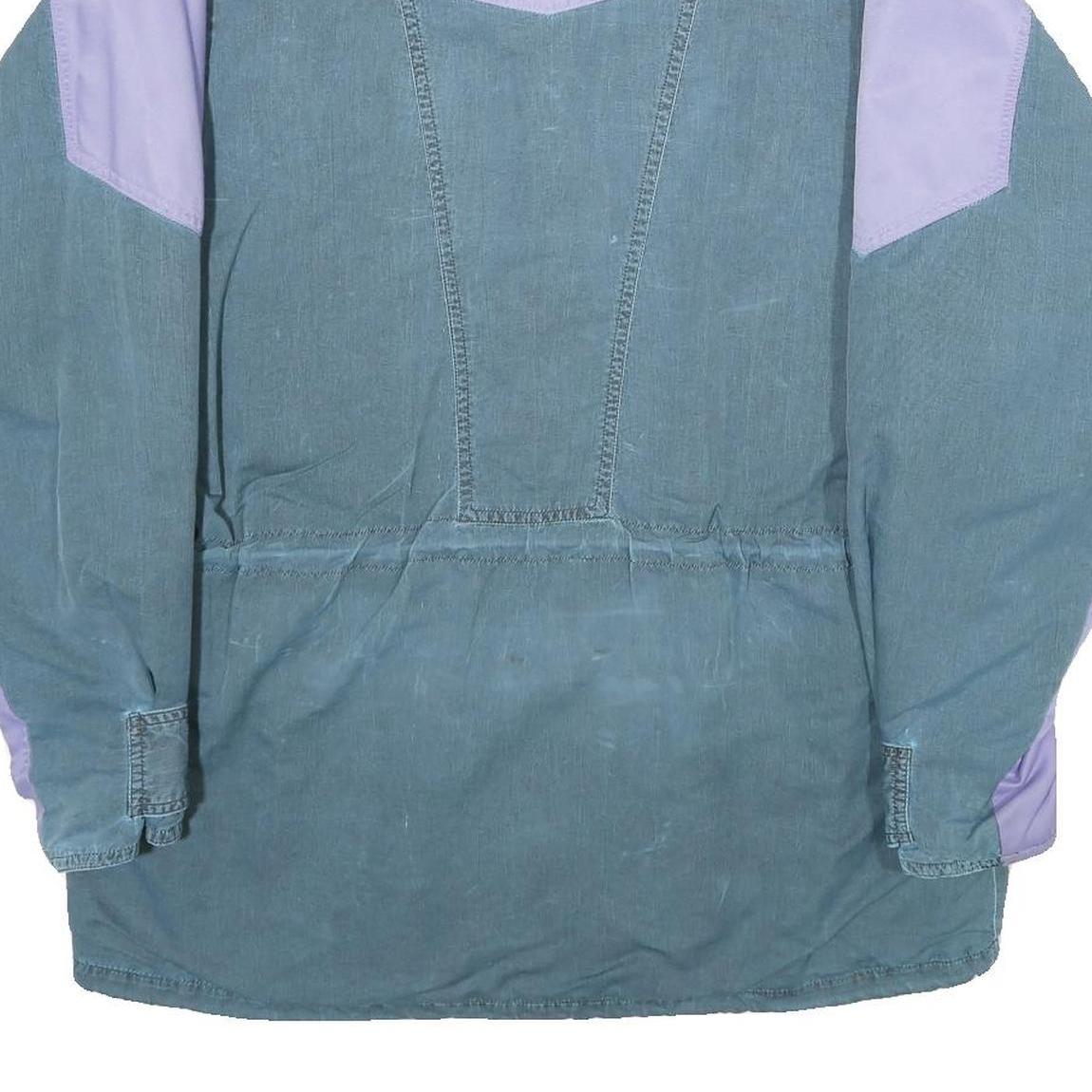 K2 Mens Blue & Purple Technical Zip Jacket S Woven Colourblock Outdoor Vintage