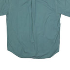 TOMMY HILFIGER Mens Green L Button Down Shirt Cotton Short Sleeve Casual