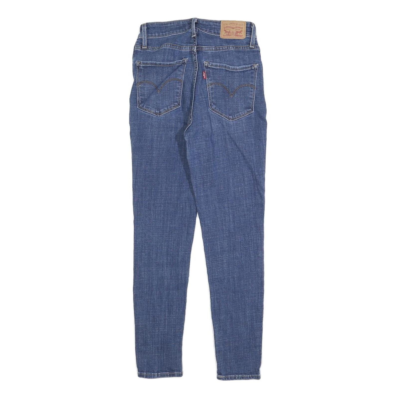 LEVI'S 721 Womens Slim Skinny Denim Medium W26 L26 Zip Cotton Blend Jeans