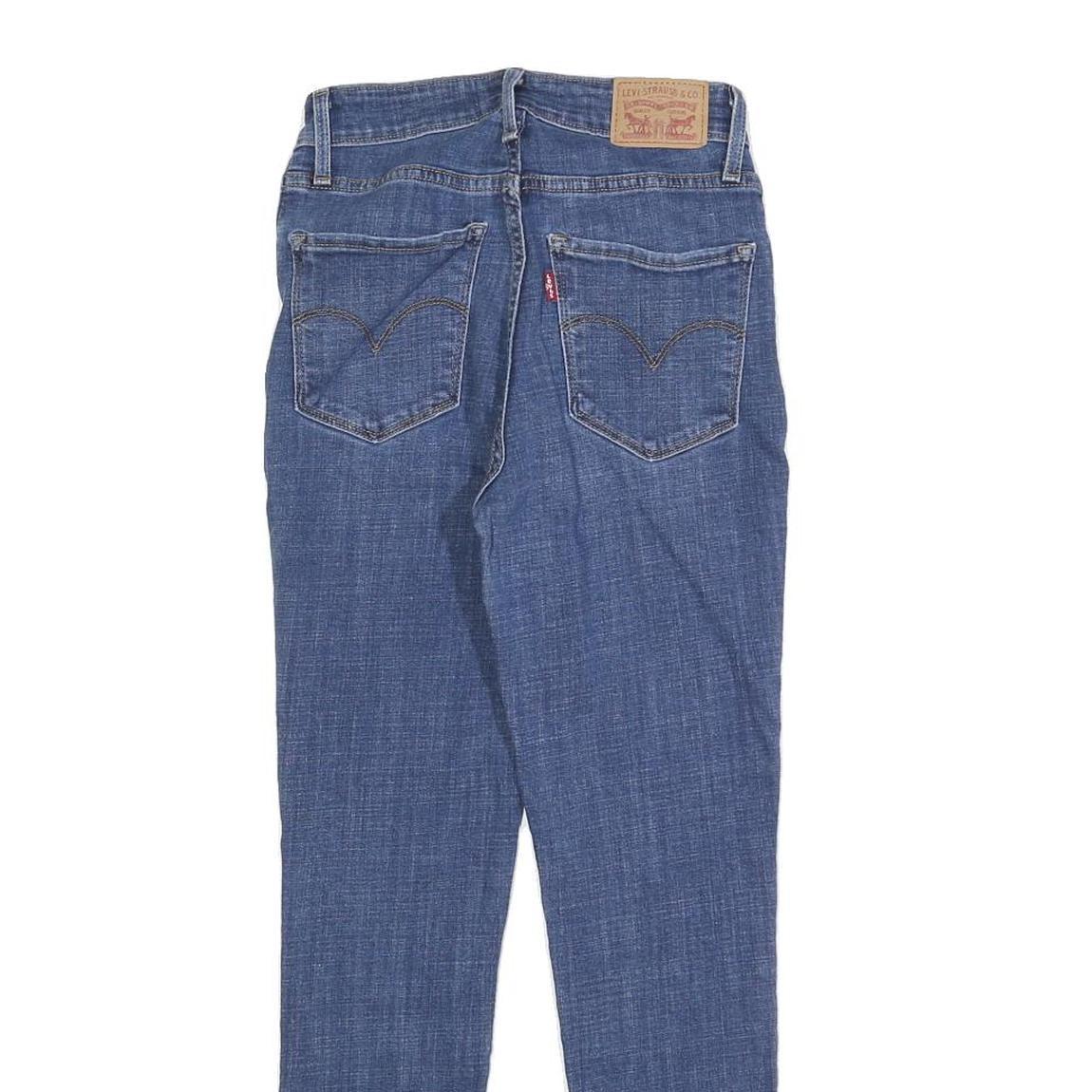 LEVI'S 721 Womens Slim Skinny Denim Medium W26 L26 Zip Cotton Blend Jeans