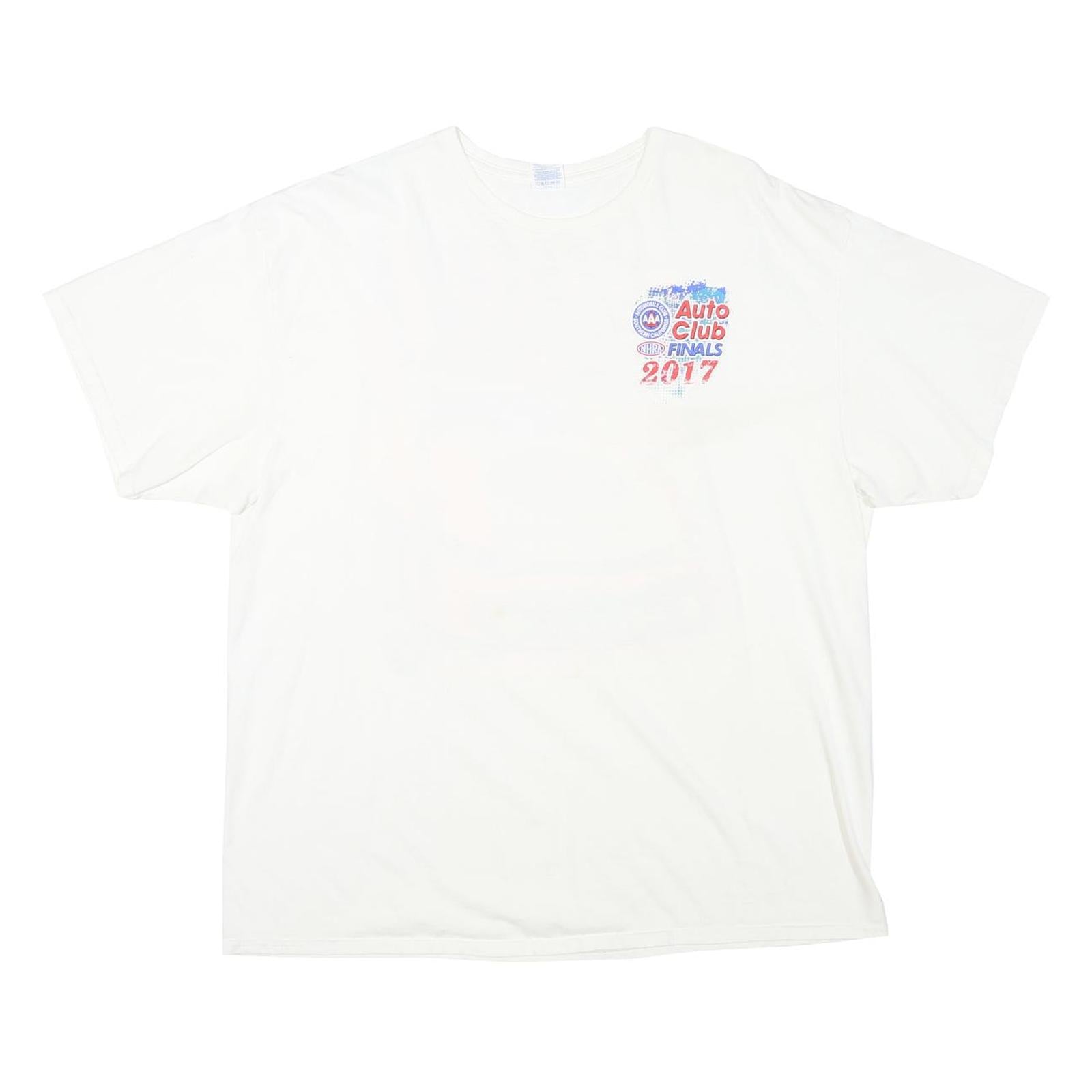 DELTA Mens White Auto Club Finals 2017 Graphic T-Shirt 2XL Short Sleeve Crew