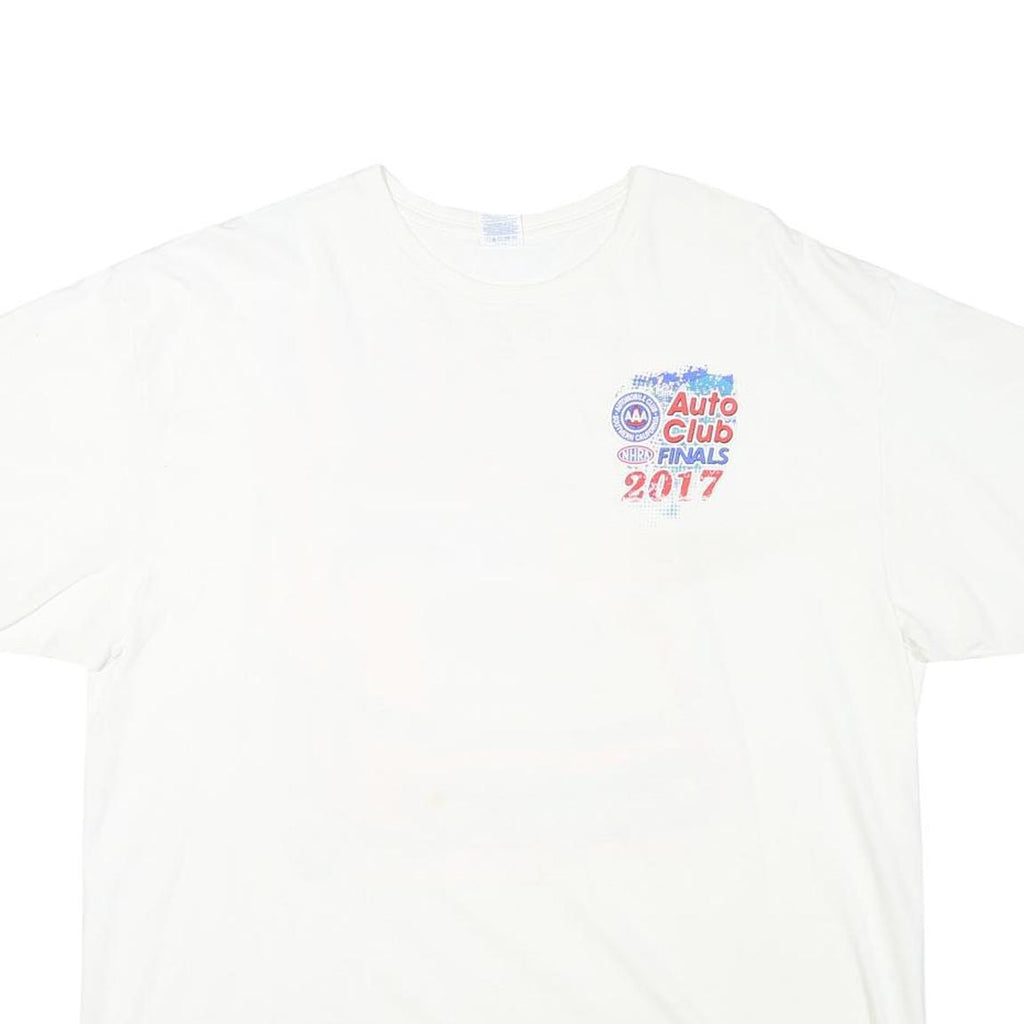 DELTA Mens White Auto Club Finals 2017 Graphic T-Shirt 2XL Short Sleeve Crew
