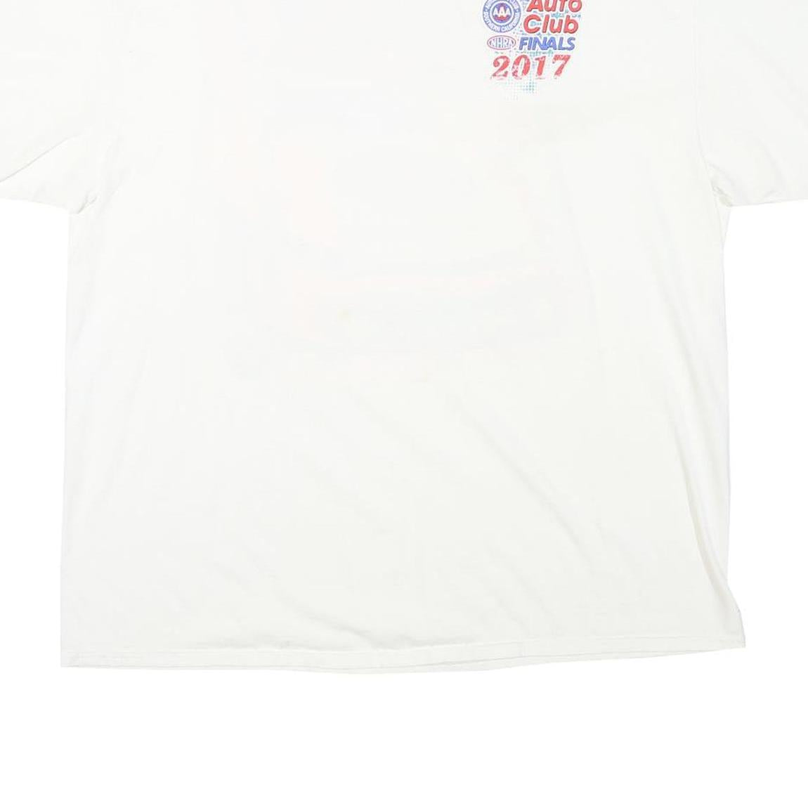 DELTA Mens White Auto Club Finals 2017 Graphic T-Shirt 2XL Short Sleeve Crew