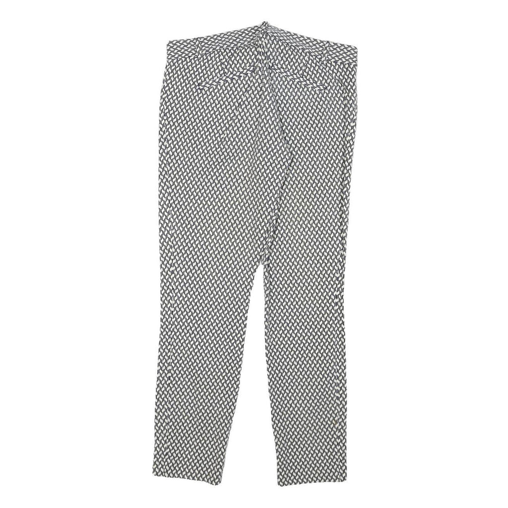 GAP Womens Cotton Blend Black & White Slim Straight Trousers W29 L26 Stylish