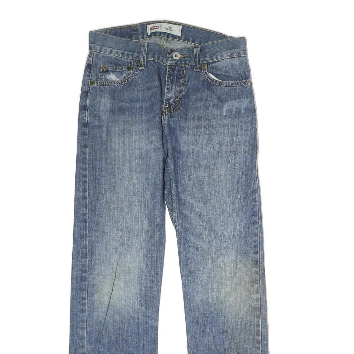 LEVI'S 514 Mens Jeans Blue Regular Straight Denim Medium W27 L27 Classic Fit