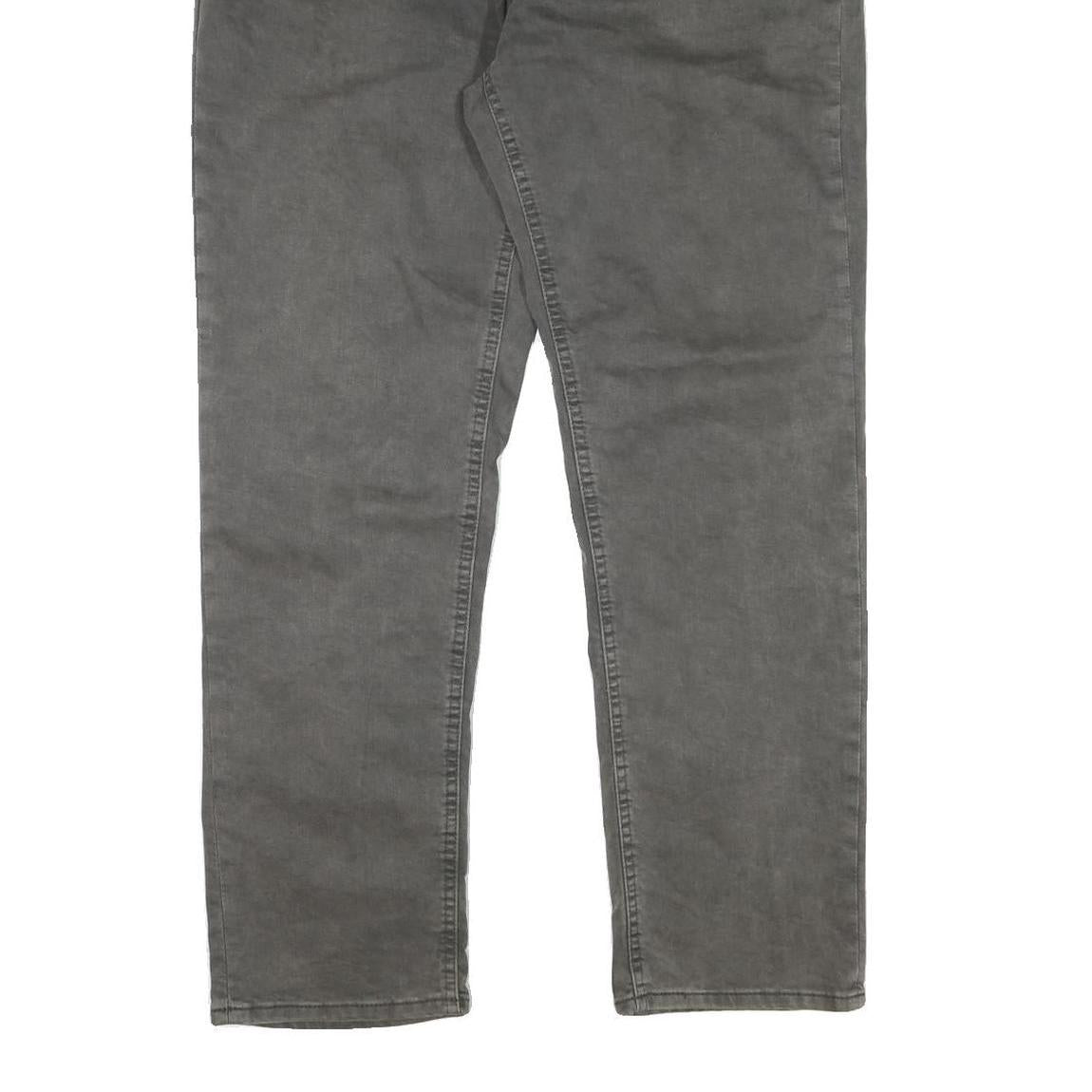 LEVI'S 541 Mens Jeans Grey Regular Straight Denim Medium W40 L30 Zip Cotton