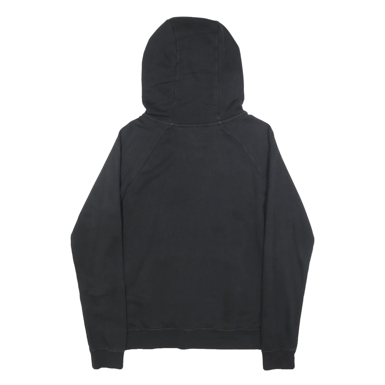 NIKE Mens Black Pullover Hoodie M Cotton Blend Sports Sweatshirt Casual
