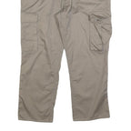 TEDDY'S Womens Cotton Blend Beige Regular Cargo Trousers W36 L26 Practical