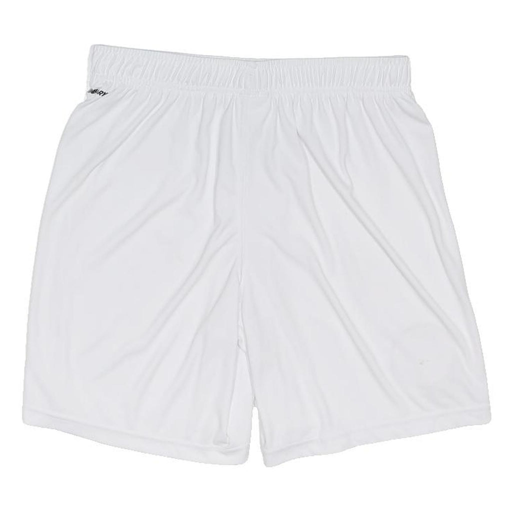 NEW BALANCE Mens White Football Club United of Manchester Casual Shorts M W29