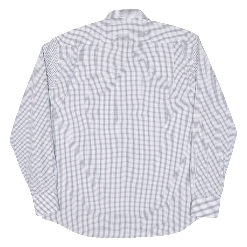 TOMMY HILFIGER Mens Shirt White Check Long Sleeve XL