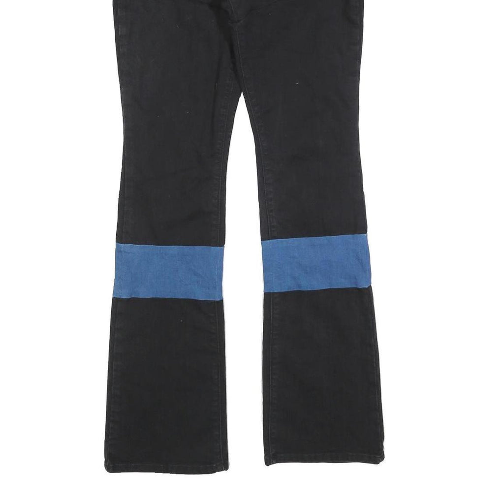 LEVI'S 515 Womens Relaxed Bootcut Denim Medium W30 L32 Black Blue Colourblock