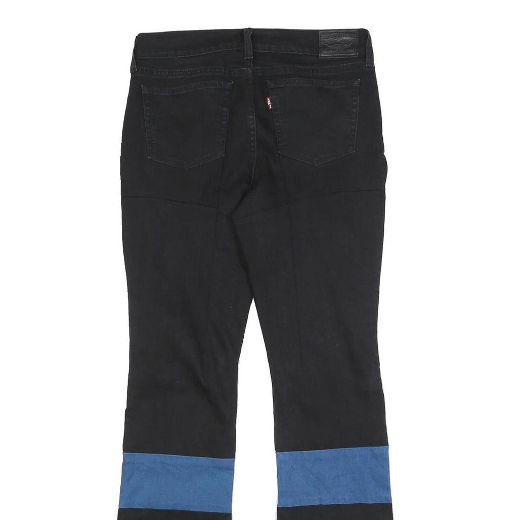 LEVI'S 515 Womens Relaxed Bootcut Denim Medium W30 L32 Black Blue Colourblock