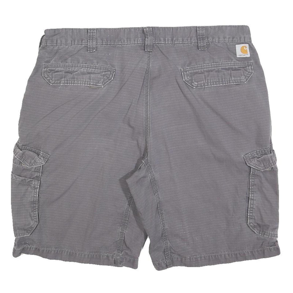 CARHARTT Mens Shorts Grey Cargo Relaxed Fit XL W42 Workwear Durable Cotton Blend