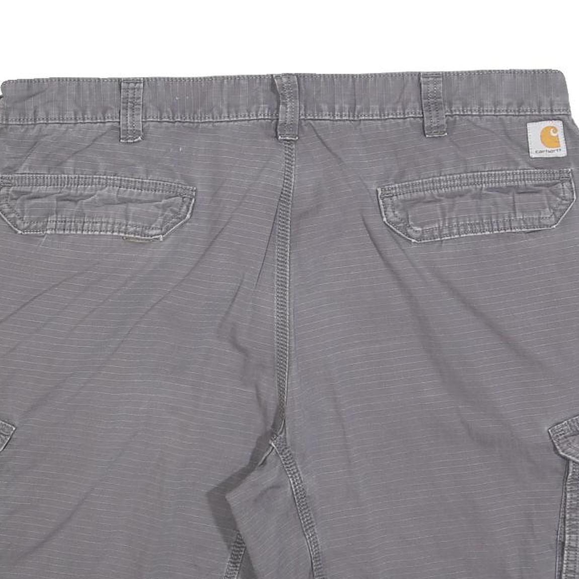 CARHARTT Mens Shorts Grey Cargo Relaxed Fit XL W42 Workwear Durable Cotton Blend