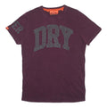 SUPERDRY Mens Purple Cotton Blend Graphic T-Shirt L Short Sleeve Crew Neck