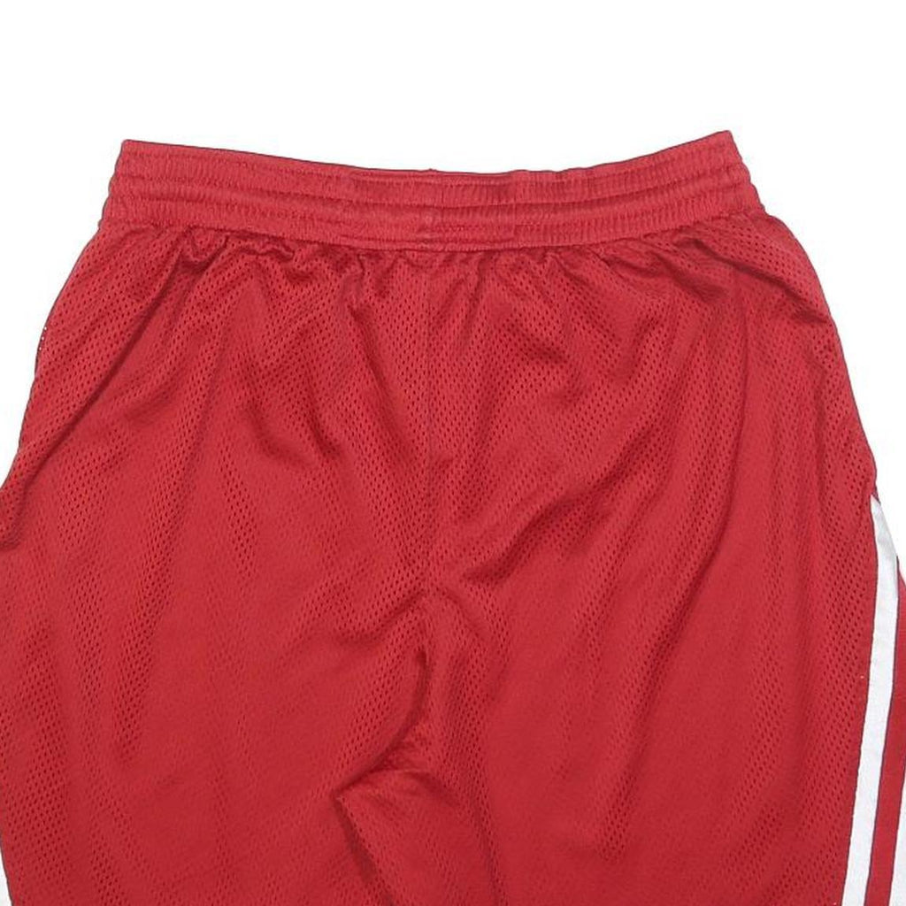 NIKE Mens Red & White Sports Basketball Shorts M W30 Athletic Gym