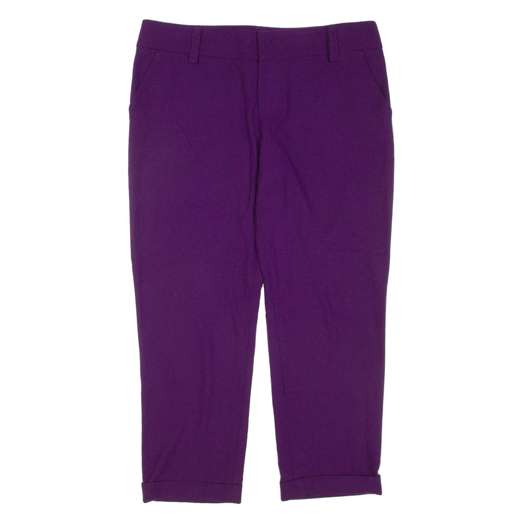 ALICE & OLIVIA Womens Trousers Purple Regular Tapered W34 L26