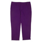 ALICE & OLIVIA Womens Trousers Purple Regular Tapered W34 L26