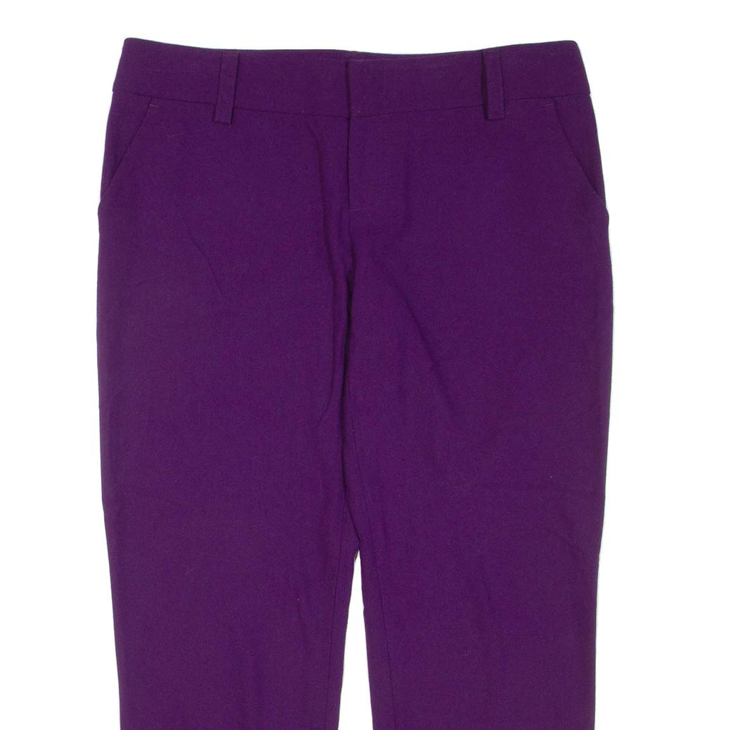 ALICE & OLIVIA Womens Trousers Purple Regular Tapered W34 L26
