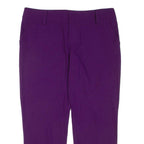 ALICE & OLIVIA Womens Trousers Purple Regular Tapered W34 L26