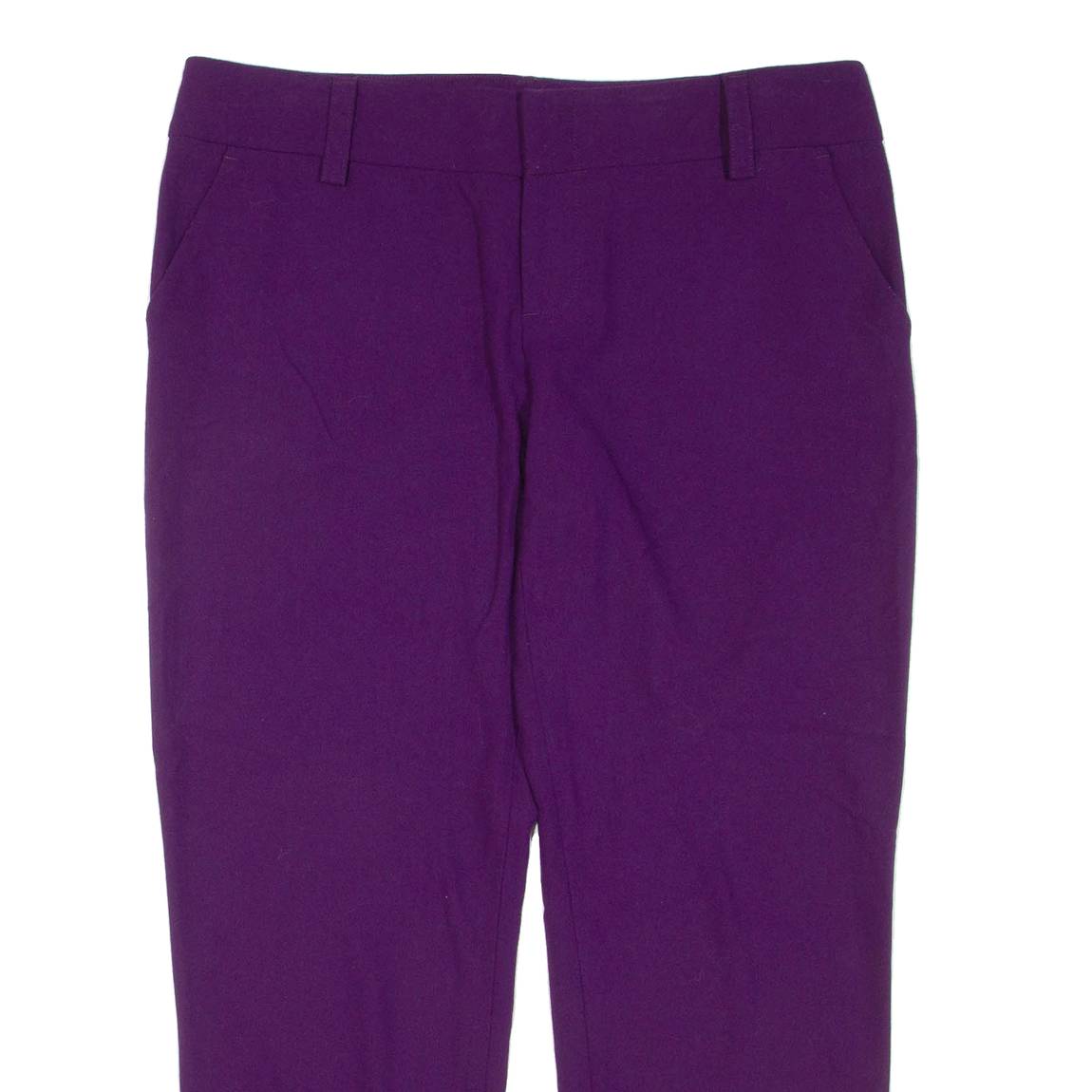 ALICE & OLIVIA Womens Trousers Purple Regular Tapered W34 L26