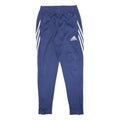ADIDAS Mens Joggers Blue & White Slim Tapered XS W24 L28 Sports Training Pants