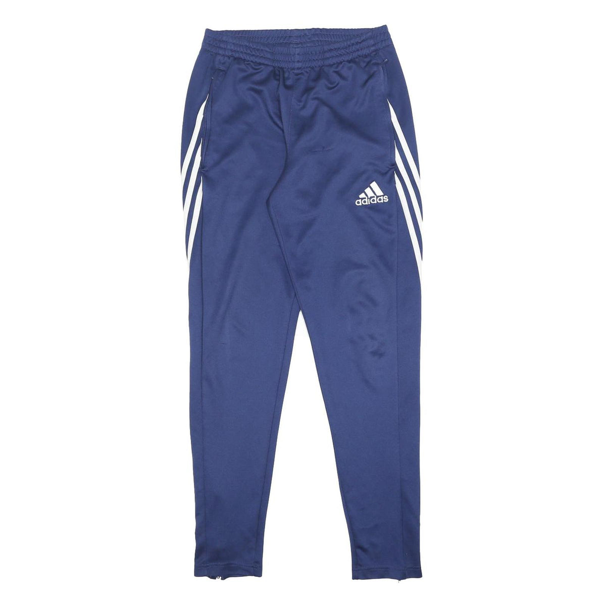 ADIDAS Mens Joggers Blue & White Slim Tapered XS W24 L28 Sports Training Pants