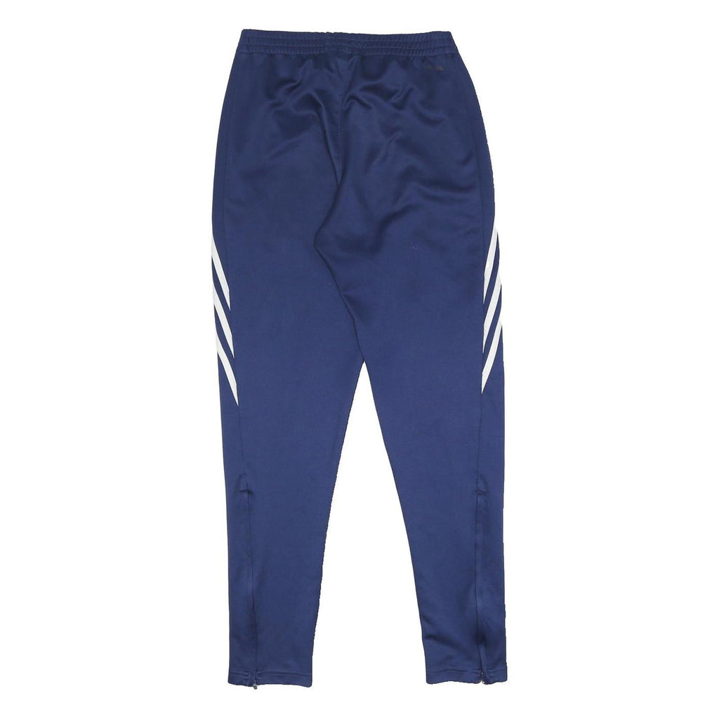 ADIDAS Mens Joggers Blue & White Slim Tapered XS W24 L28 Sports Training Pants
