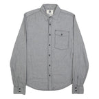 LEVI'S Mens Grey Slim Cotton Shirt S Casual Long Sleeve Button Pocket