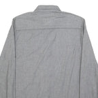 LEVI'S Mens Grey Slim Cotton Shirt S Casual Long Sleeve Button Pocket