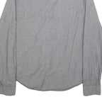 LEVI'S Mens Grey Slim Cotton Shirt S Casual Long Sleeve Button Pocket