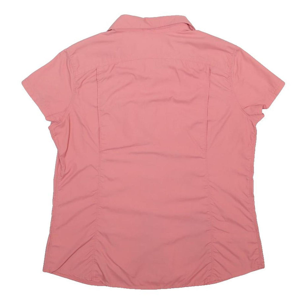 COLUMBIA Womens Pink Nylon Shirt XL Lightweight Button Front Outdoor
