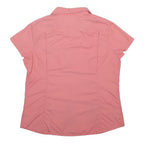 COLUMBIA Womens Pink Nylon Shirt XL Lightweight Button Front Outdoor