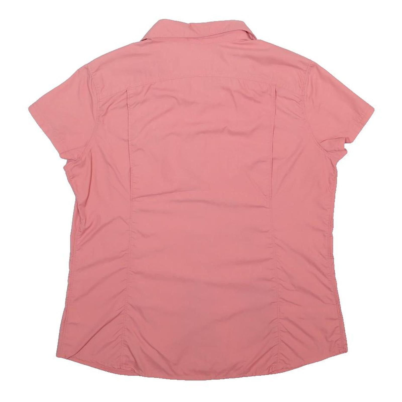 COLUMBIA Womens Pink Nylon Shirt XL Lightweight Button Front Outdoor