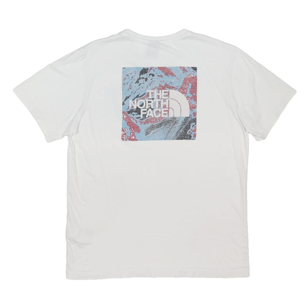 THE NORTH FACE Mens White Graphic T-Shirt M Short Sleeve Crew Neck Logo Print