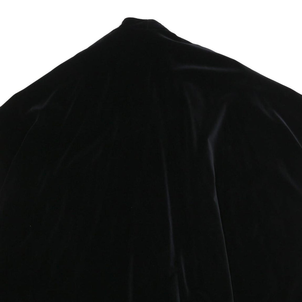 PIERRETTE B Womens Black Velvet Jacket L Cotton Blend Oversized Classic Stylish