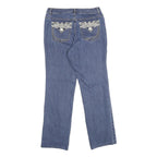 STYLE & CO Womens Regular Blue Denim Rinse W30 L30 Embellished Pocket Jeans