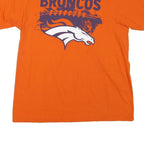 NFL Mens Orange Denver Broncos Graphic T-Shirt L Short Sleeve Crew Neck NFL Team