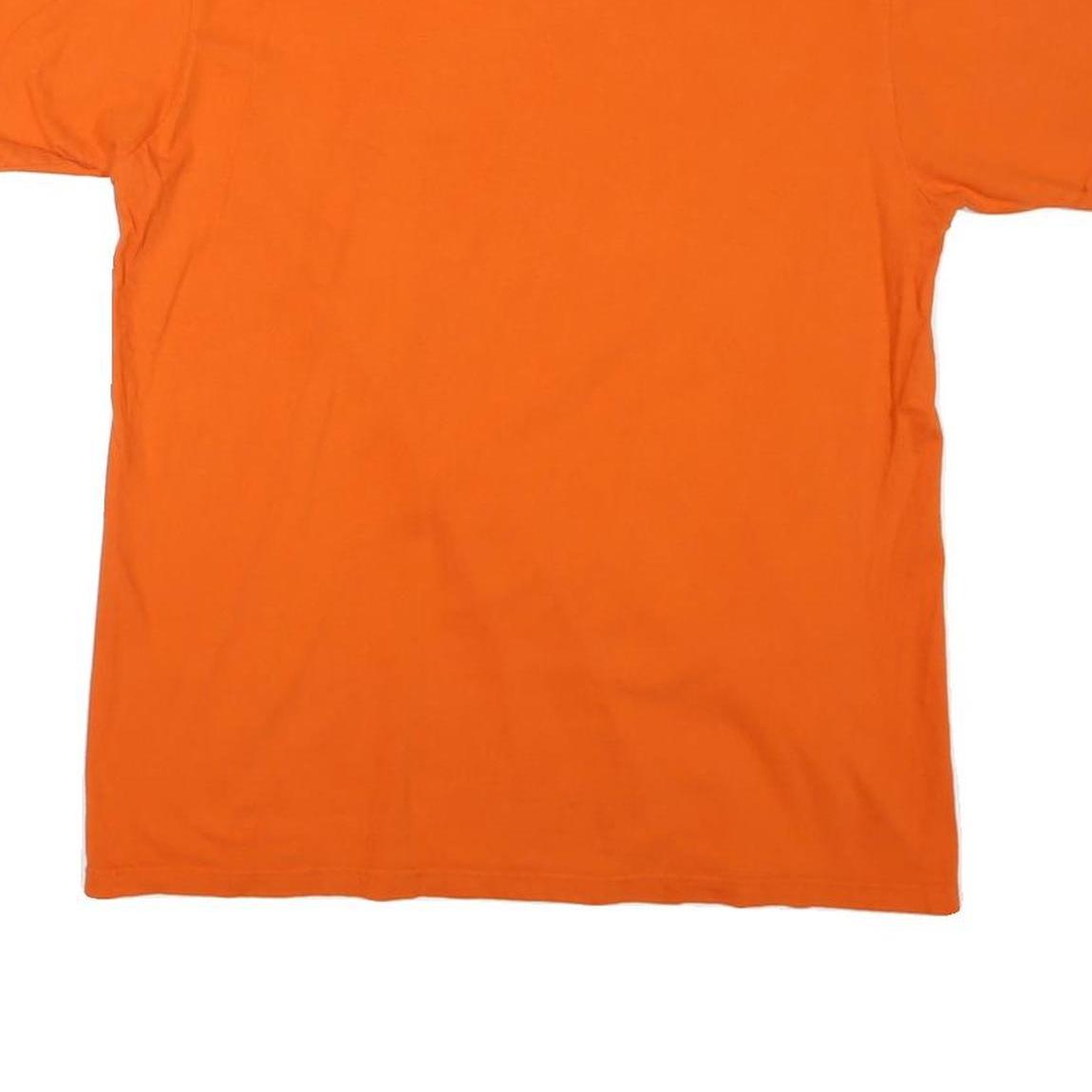NFL Mens Orange Denver Broncos Graphic T-Shirt L Short Sleeve Crew Neck NFL Team