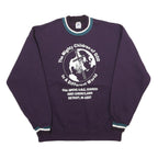 JERZEES Mens Blue Crew Neck L Church Logo Cotton Blend Sweatshirt