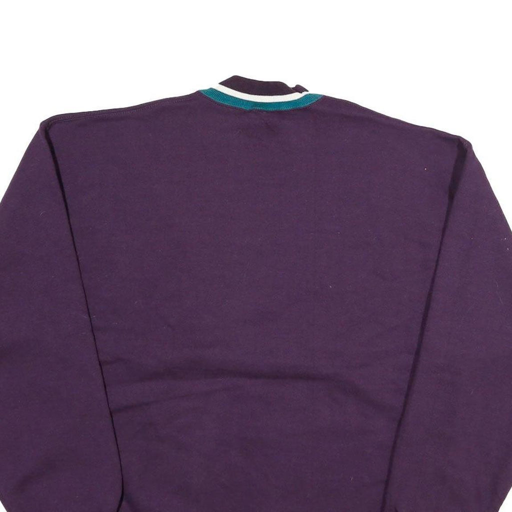 JERZEES Mens Blue Crew Neck L Church Logo Cotton Blend Sweatshirt