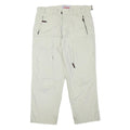 J E MC COLLUM Lined Mens Polyester Blend White Regular Straight Trousers W33 L26