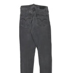 LEVI'S Womens Jeans Black Slim Skinny Denim Medium W24 L31 Stylish Comfort Zip