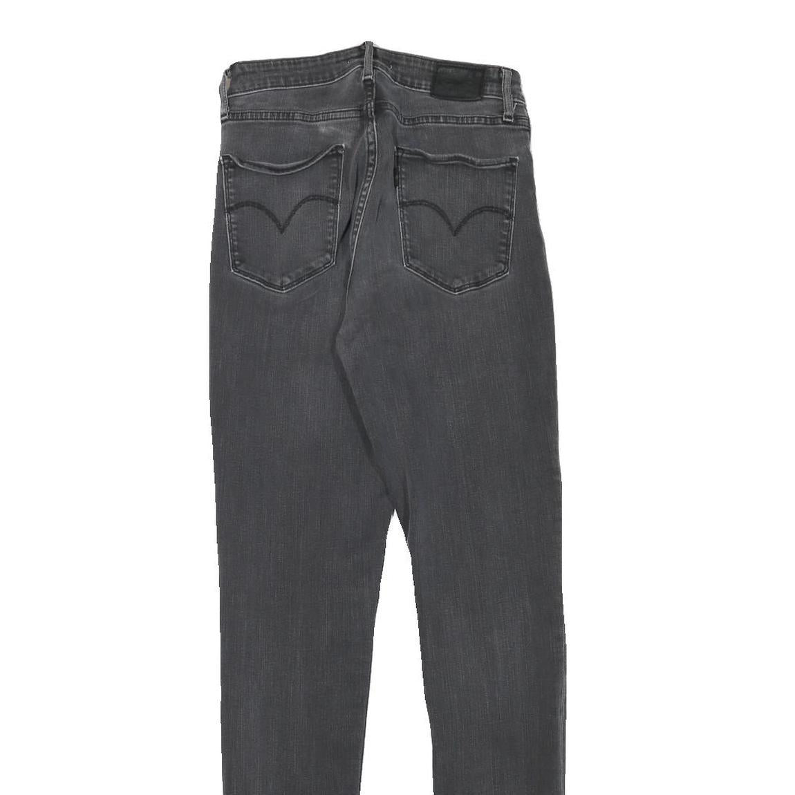 LEVI'S Womens Jeans Black Slim Skinny Denim Medium W24 L31 Stylish Comfort Zip