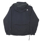 THE NORTH FACE Mens Black Outdoor Jacket M Polyester Blend Hooded Zip Stand-Up